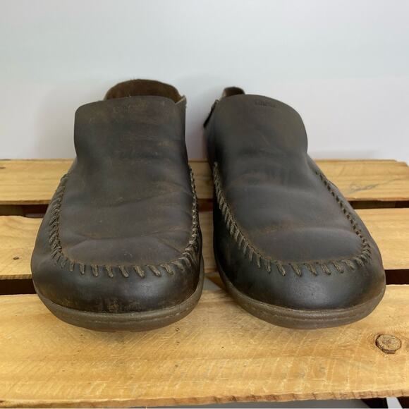 Olukai Akahai Slip-on Brown Leather Convertible Loafers size M13 main image 6